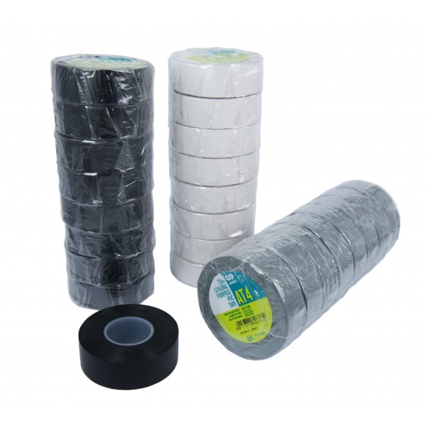 1 x ADVANCE AT7 Black PVC Electrical Insulating Insulation Tape 20 x 19 