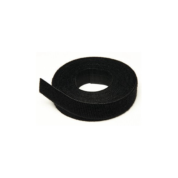 Velcro Hook And Loop One Wrap® Double Sided Strapping 10mm X 1 Metre Black 